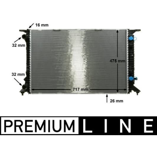 cr910000p Mahle Радиатор охлаждения двигателя