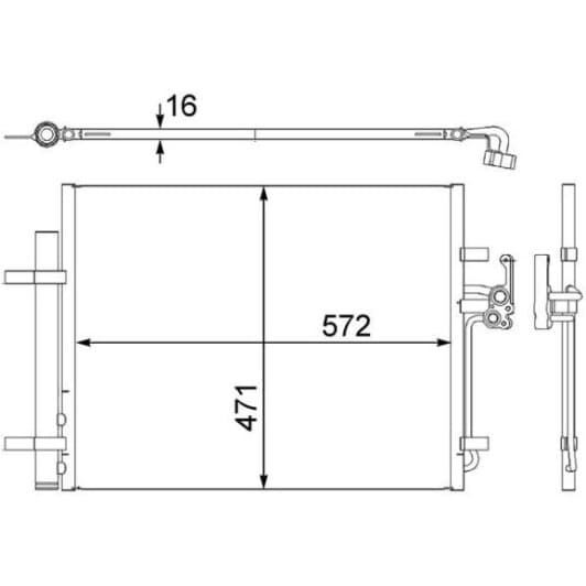 ac441000s Mahle Радіатор кондиціонера