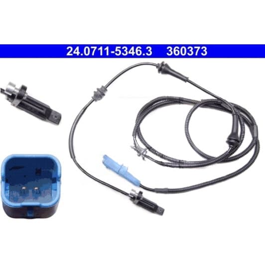 24.0711-5346.3 ATE Датчик ABS для Peugeot 508