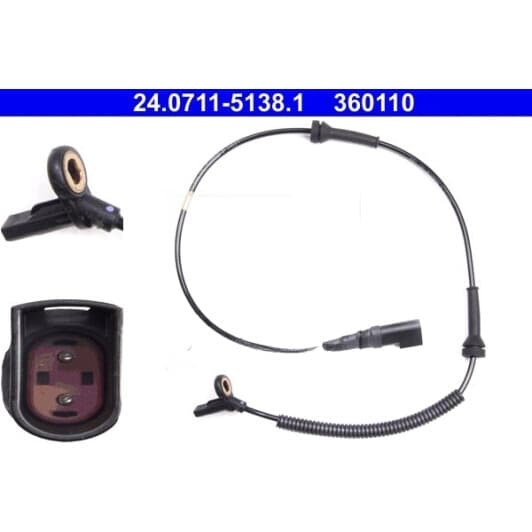 24.0711-5138.1 ATE Датчик ABS для Ford Fiesta