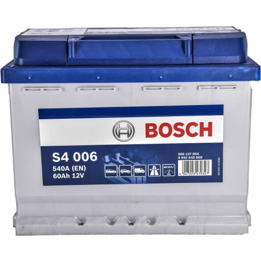 Аккумулятор Bosch 6 CT-60-L S4 Silver 0092S40060