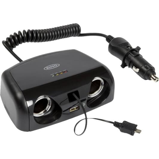 Розгалужувач прикурювача з USB Ring 2 в 1 + USB RMS15