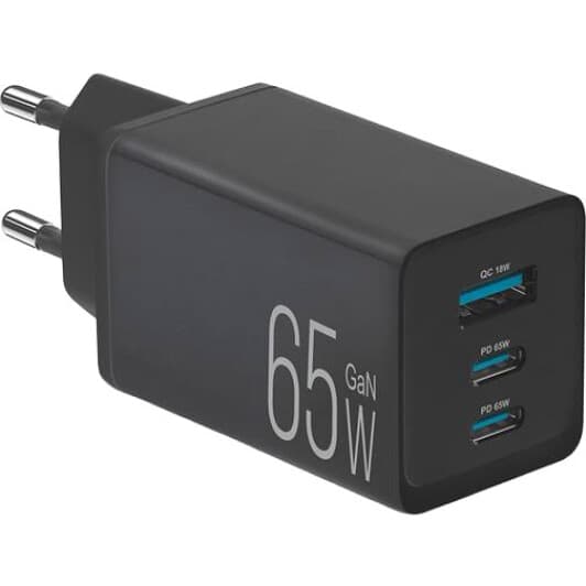 Мережевий зарядний пристрій Brevia ePower 44065GDCUB 65 Вт