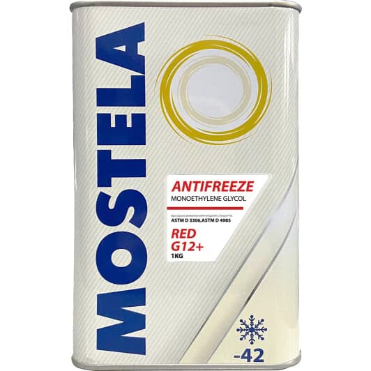 Mostela G12+ красный -42 °C готовый антифриз
