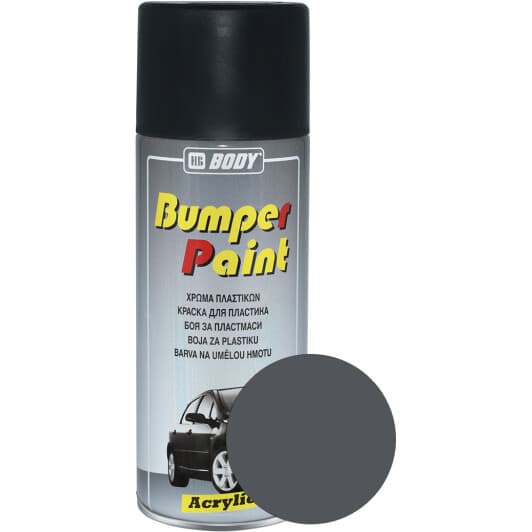 Аерозольна фарба HB Body Bumper Paint темно-сіра матова 400 мл