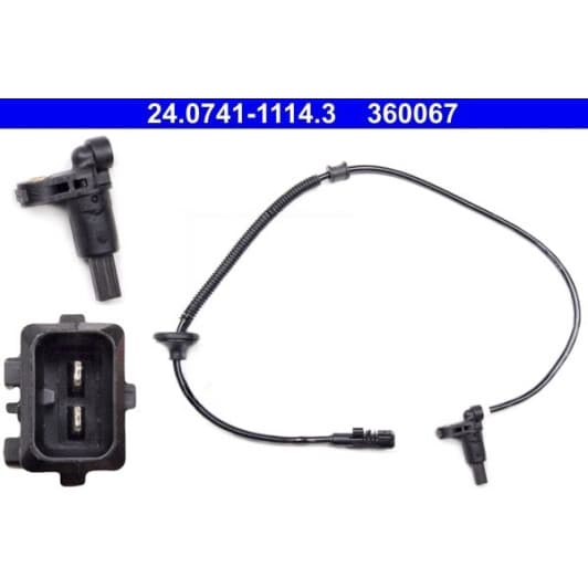 24.0741-1114.3 ATE Датчик ABS для Citroen Xantia
