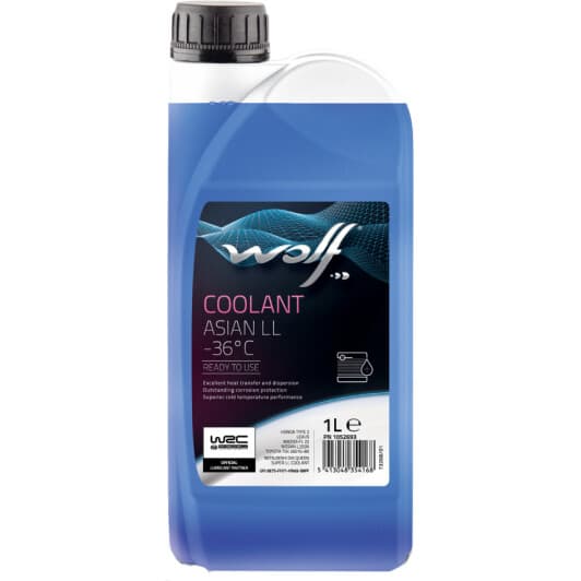 Wolf Coolant Asian LL синій -36 °C готовий антифриз