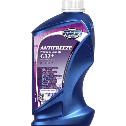 MPM Premium Long Life G12+ красный концентрат антифриза