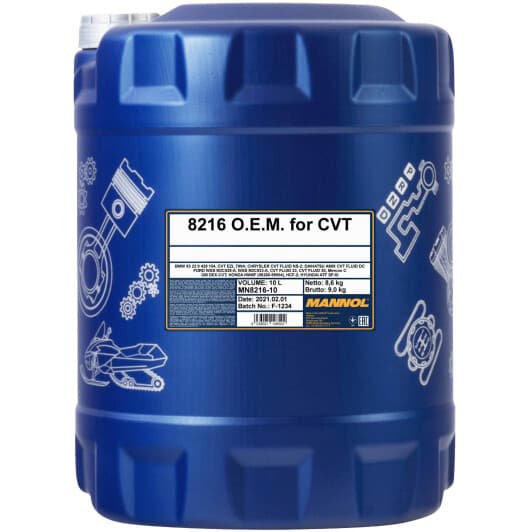 Mannol O.E.M. for CVT (10 л) трансмиссионное масло