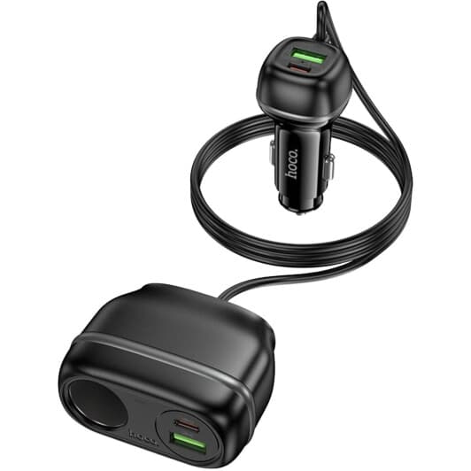 Разветвитель прикуривателя с USB Hoco Z59A Rank 6942007641517