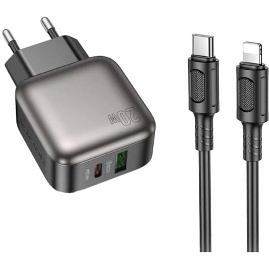 Сетевое зарядное устройство Borofone BAS54A Absolute 6941991116216 20 Вт