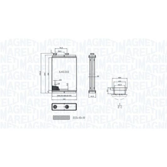BR065 Magneti Marelli MAGNETI MARELLI HEATER Радиатор FIAT NUOVA PUNTO [350218065000]