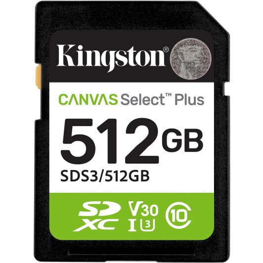 Карта пам’яті Kingston Canvas Select Plus SD 512 ГБ