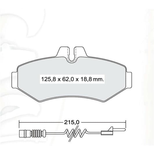 D167EI DAfmi Тормозные колодки