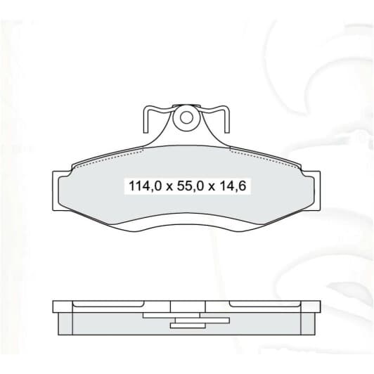 D135E DAfmi Тормозные колодки