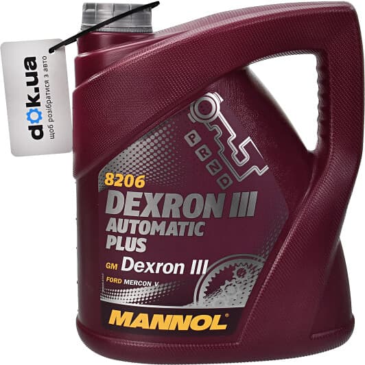 Трансмиссионное масло Mannol Dexron III Automatic Plus синтетическое