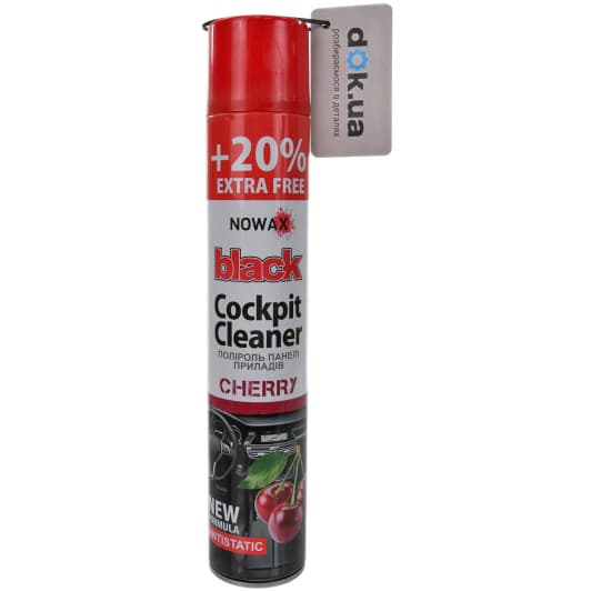 Полироль для салона Nowax "Black" Cockpit Cleaner вишня 750 мл