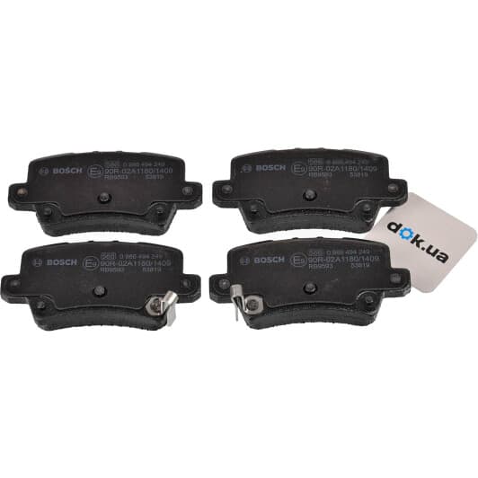 0 986 494 249 Bosch Гальмівні колодки для Honda Civic
