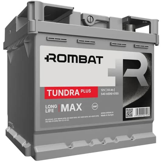 Аккумулятор Rombat 6 CT-55-R Tundra E155