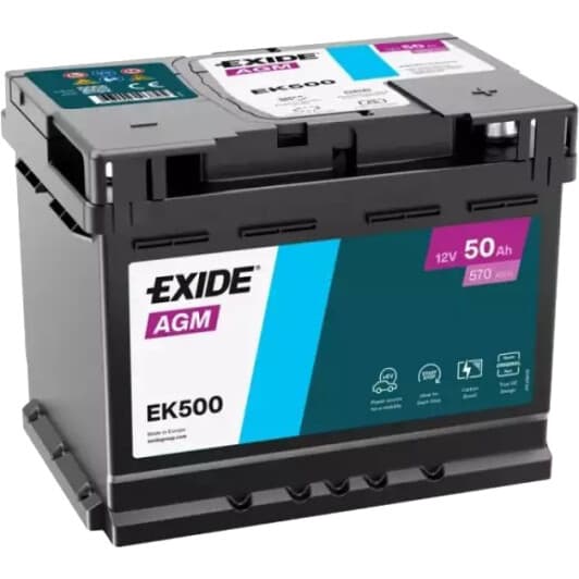 Аккумулятор Exide 6 CT-50-R AGM EK500