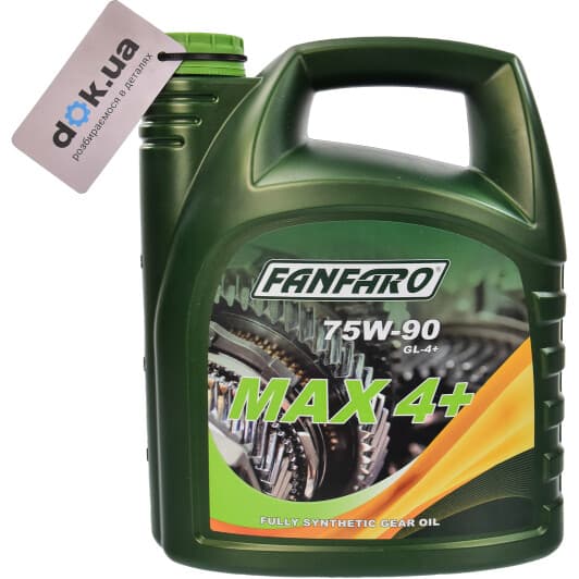 Трансмісійна олива Fanfaro Max 4+ GL-4+ 75W-90 синтетична