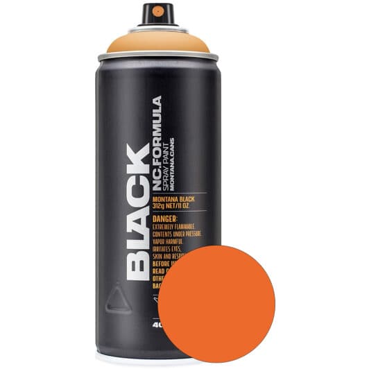 Аерозольна фарба Montana Black NC.Formula Infra Orange #FD5F00 матова 400 мл