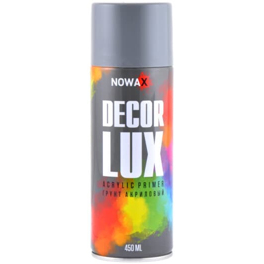 Грунт аэрозольный Nowax акриловая Decor Lux серый
