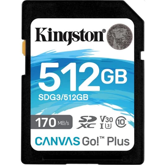Карта пам’яті Kingston Canvas Go! Plus SDXC 512 ГБ