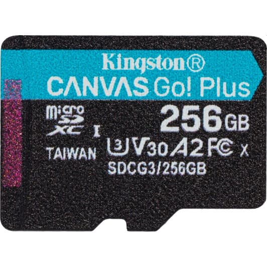 Карта пам’яті Kingston Canvas Go! Plus microSDXC 256 ГБ