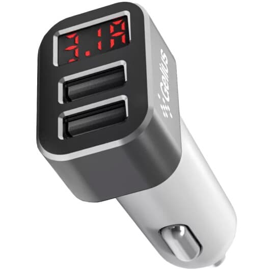 Usb зарядка в авто Gelius Pro Wolt LCD GP-CC005 79005