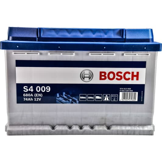 Акумулятор Bosch 6 CT-74-L S4 Silver 0092S40090