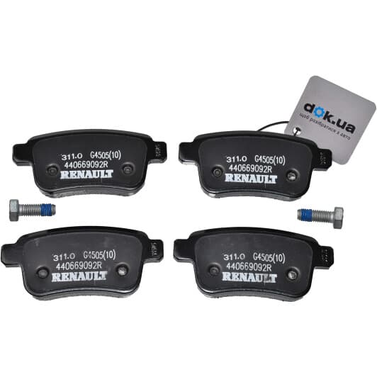 440604876R Renault / Dacia Гальмівні колодки для Renault Kangoo