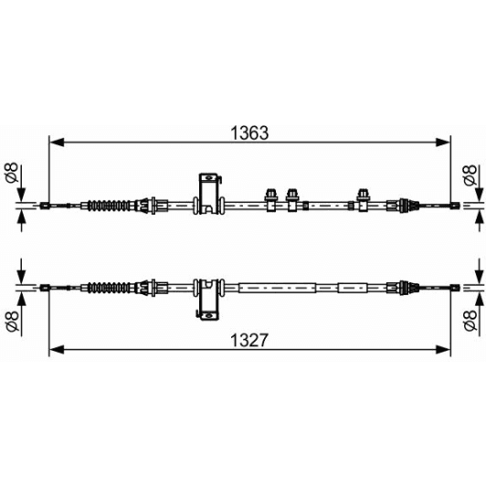 1 987 482 453 Bosch Трос ручного гальма