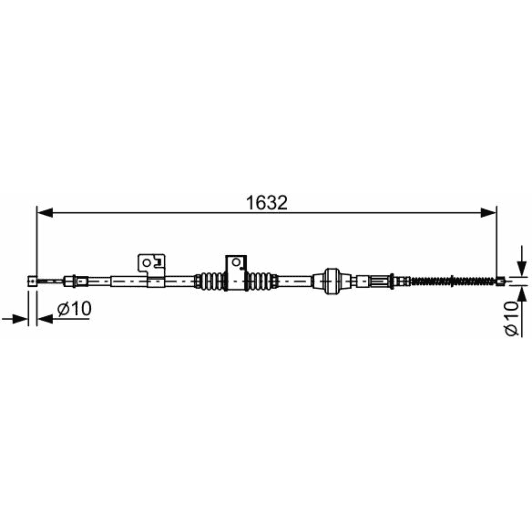 1 987 482 519 Bosch Трос ручного гальма