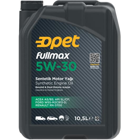 Opet Fullmax 5W-30 (10.5 л) моторна олива