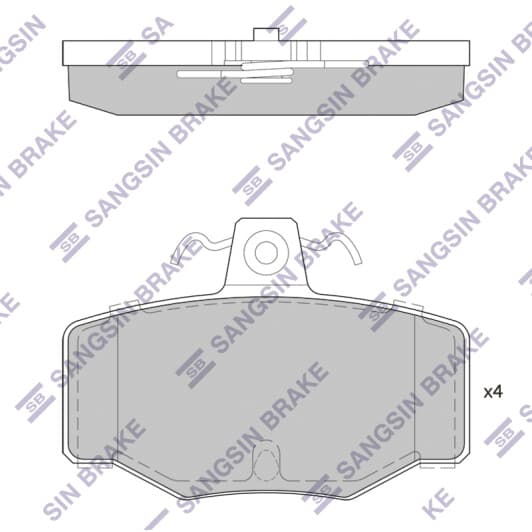 SP1741 Hi-Q Тормозные колодки
