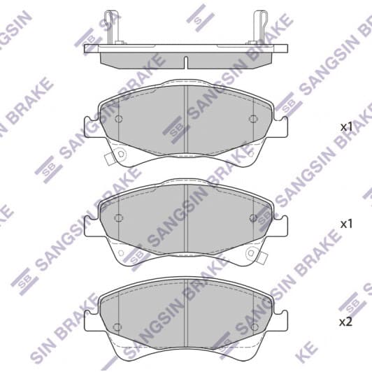 SP1580 Hi-Q Гальмівні колодки