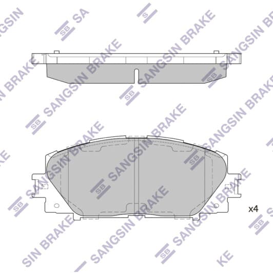 SP1377 Hi-Q Тормозные колодки