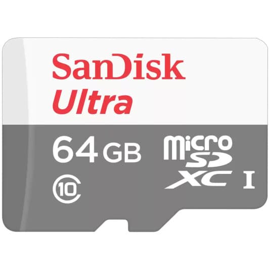 Карта памяти SanDisk Ultra Light microSDXC 64 ГБ с SD-адаптером