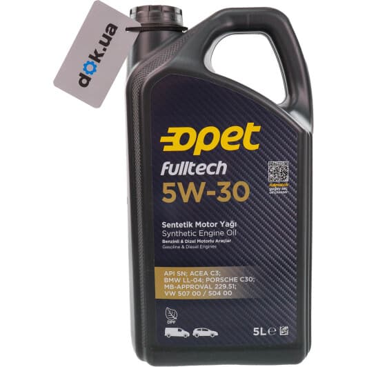 Opet Fulltech 5W-30 (5 л) моторна олива