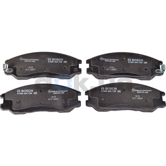0 986 424 729 Bosch Гальмівні колодки