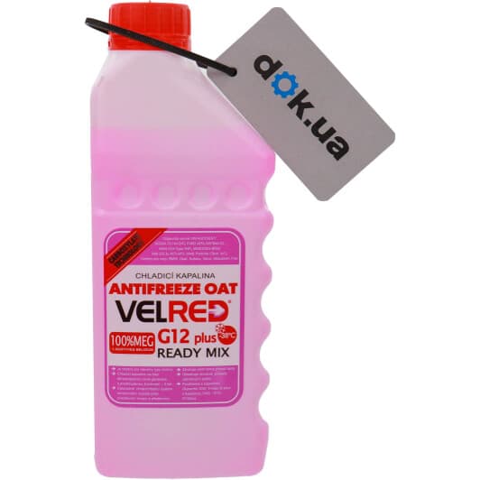 Velnord Velred READY MIX G12+ красный -38 °C готовый антифриз