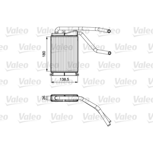 811546 Valeo Радіатор пічки