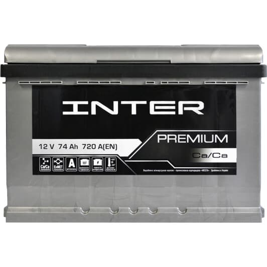 Акумулятор Inter 6 CT-74-R Premium 4820219073727