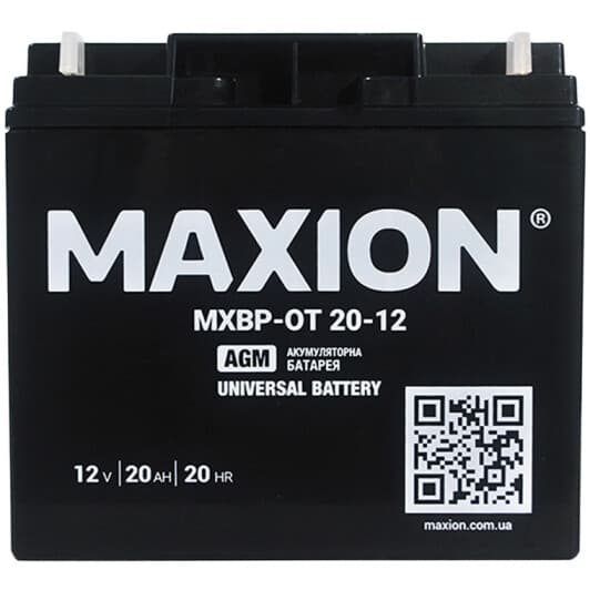 Аккумулятор для ибп Maxion MXBPOT1220 20 Ач 12 В