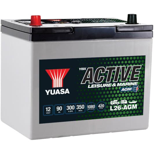 Тяговий акумулятор Yuasa L26-AGM L26AGM 90 Аг 12 В