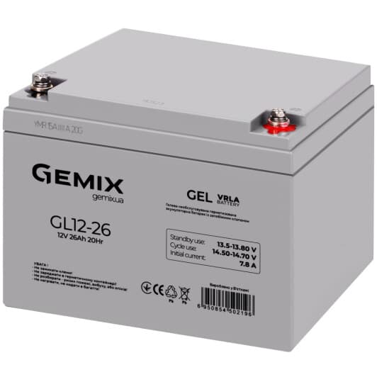 Акумулятор для дбж Gemix GL GL12-26 10700212 26 Аг 12 В