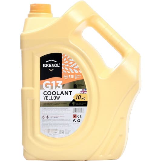 Brexol G13 жовтий -40 °C, 10 л (ANTF019) готовий антифриз