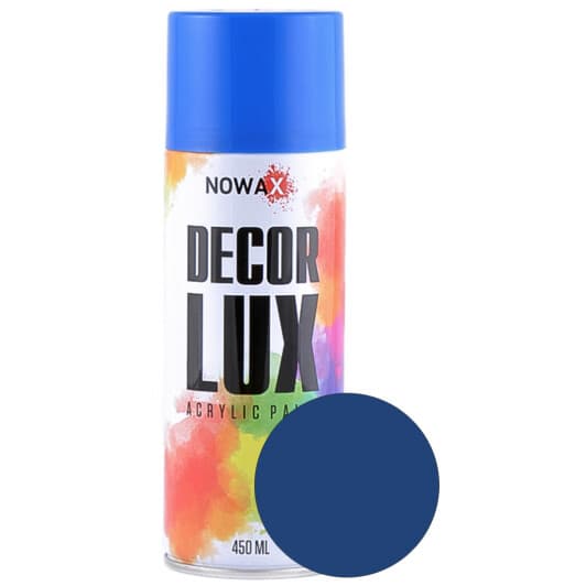 Аерозольна фарба Nowax Decor Lux тирлично-синя RAL 5010 450 мл