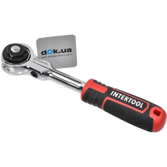 Трещотка Intertool ET-8008 с шарниром 3/8" 72 зубца 200 мм